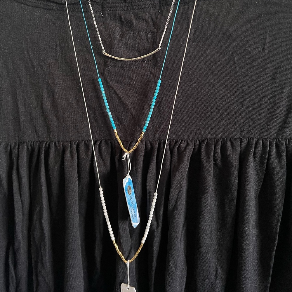GG Gorjana 3 Piece Layered Necklace Set